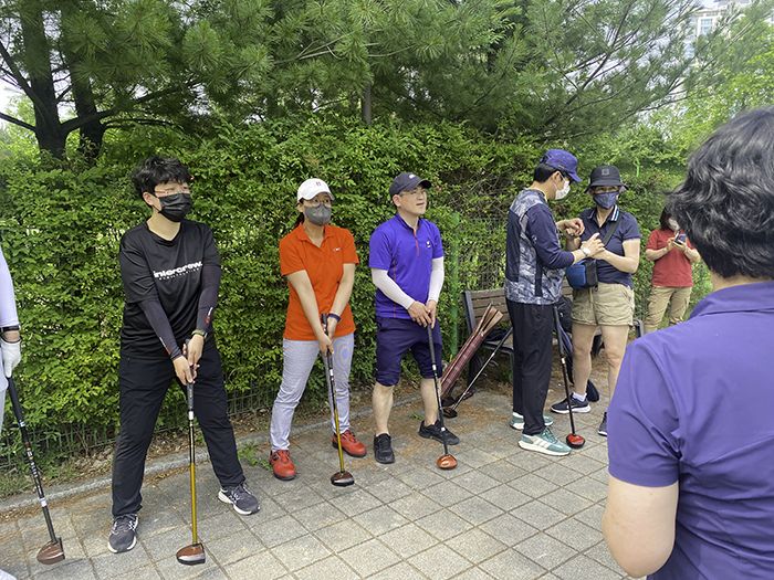 수어통역협동조합 협약 기념 농인 파크골프 동호회 모임 진행 (22.06.21.)